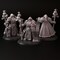 Space Christmas set of 3 minis from Cross Lances Sudio. Total heights apx. 37mm - 45mm. Unpainted resin miniatures product 2